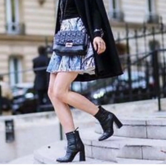 ZARA 100% PREMIUM LEATHER HIGH HEEL SOCK BOOT - Picture 10 of 11